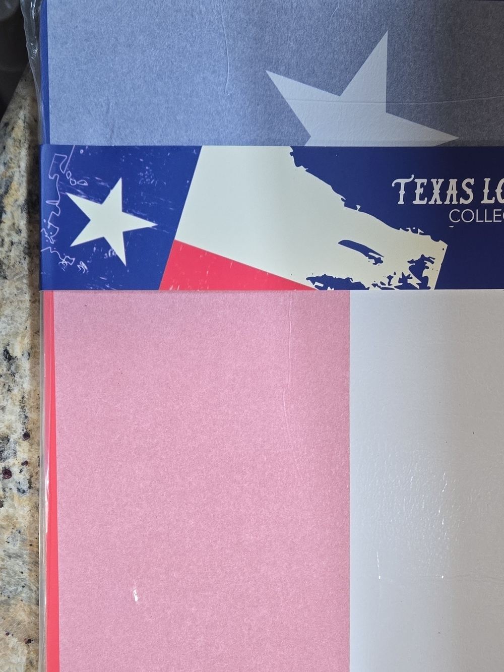 Texas Logo Collection Pink and White Paper Pack